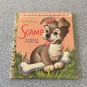 Vintage 1957 Walt Disney's Scamp Adventures of a Little Puppy